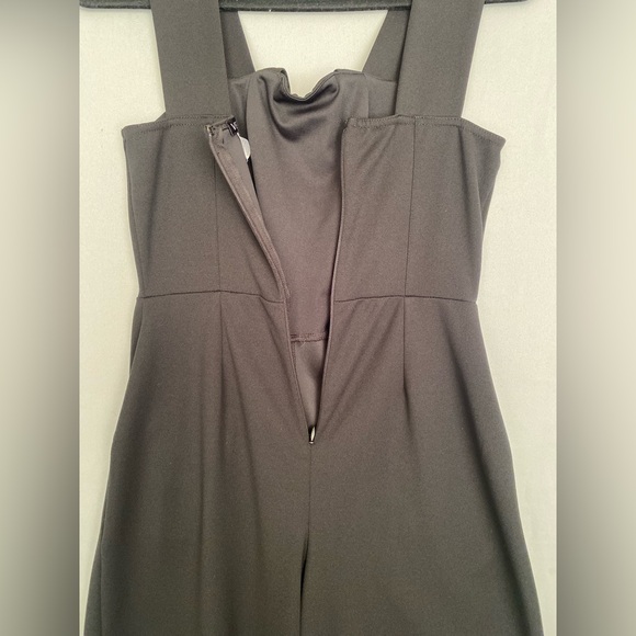 Venus Jumpsuit Women’s S Black Lace Up Corset Lace Wide Leg Sleeveless Cropped - Picture 7 of 15